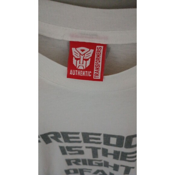 Authentic Transformers T Shirt Sz L Freedom Is The Right Of All Sentient Beings - Picture 2 of 6